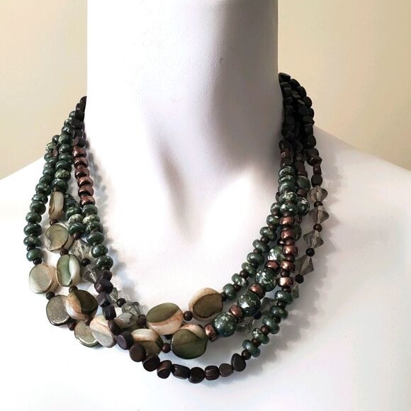 Cookie Lee Multilayer Boho Beaded Necklace - Picture 1 of 3